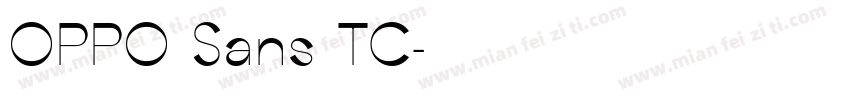 OPPO Sans TC字体转换